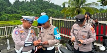 Wujudkan Polisi yang Tertib dan Profesional, Sipropam Polres Sarmi Gelar Razia Internal Personel