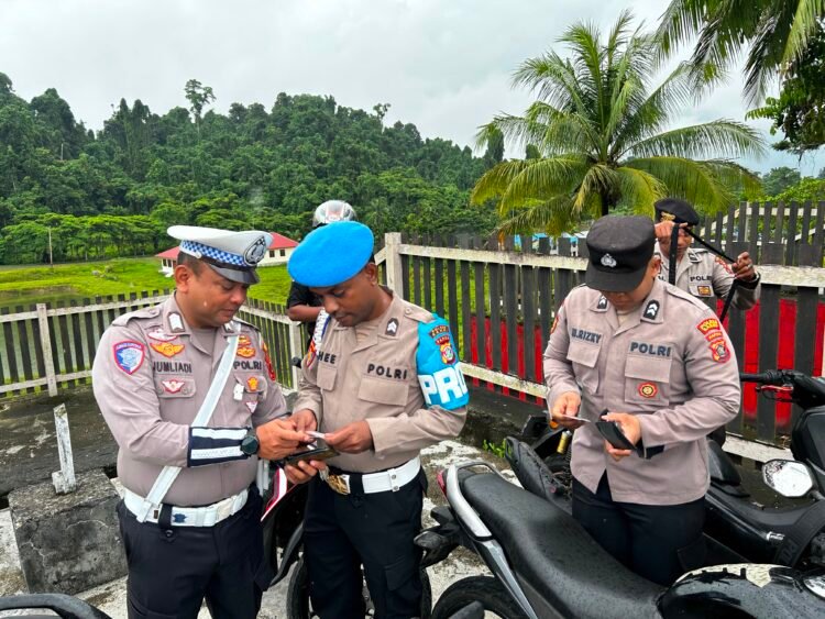 Wujudkan Polisi yang Tertib dan Profesional, Sipropam Polres Sarmi Gelar Razia Internal Personel