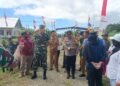 Kapolsek Bonggo Hadiri Ground Breaking Pembangunan Jembatan Garuda di Kampung Kiren
