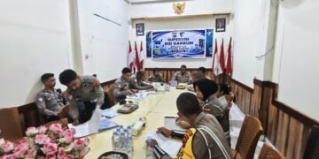 Perkuat Kamseltibcar lantas, Polres Sarmi Terima Kunjungan Tim Supervisi Ditlantas Polda Papua