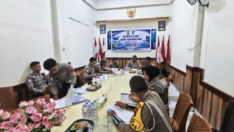Perkuat Kamseltibcar lantas, Polres Sarmi Terima Kunjungan Tim Supervisi Ditlantas Polda Papua