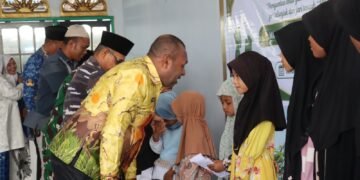 Kasat Narkoba Polres Sarmi Hadiri Santunan Anak Yatim dalam Memperingati 10 Muharram yang Digelar BKMT Kabupaten Sarmi
