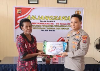 Menghormati Jasa Para Senior, Polres Sarmi Gelar Anjangsana Hari Bhayangkara ke-80