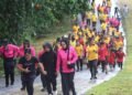 Semarak HUT Bhayangkara ke-80, Polres Sarmi Gelar Jalan Santai Bersama Forkopimda dan Keluarga Besar Polri