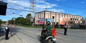 Cegah Kemacetan Saat Pendaftaran Siswa Baru, Satlantas Polres Sarmi Intensifkan Strong Point di Titik Rawan