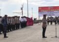 HUT Bhayangkara ke-80, Polres Sarmi Gelar Upacara Tabur Bunga di Pelabuhan Sarmi
