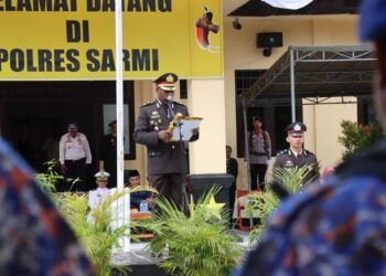 Puncak HUT Bhayangkara ke-80, Polres Sarmi Gelar Upacara Khidmat di Halaman Mapolres