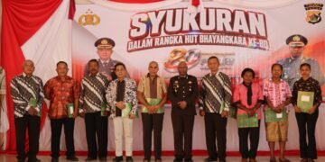 Usai Upacara HUT Bhayangkara ke-80, Polres Sarmi Gelar Syukuran Penuh Kebersamaan
