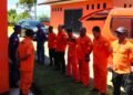 Satpolairud Polres Sarmi Bersama Tim SAR Gelar Apel Konsolidasi, Lanjutkan Pencarian Korban Perahu Terbalik di Sungai Tor