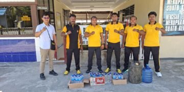 Polsek Sarmi Kota Gelar Razia Minuman Lokal Jenis CT, Puluhan Botol Berhasil Diamankan