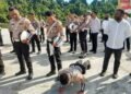 Disiplin Dimulai dari Penampilan, Sipropam Polres Sarmi Gelar Pemeriksaan Sikap Tampang Personel
