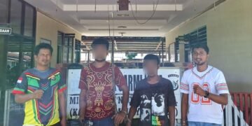 Dua Terduga Pelaku Pencurian Berhasil Diamankan Unit Reskrim Polsek Sarmi Kota, Sejumlah Barang Bukti Disita