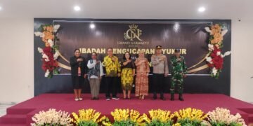 Waka Polsek Sarmi Kota Hadiri Grand Opening Hotel Grand Narwastu, Wujud Dukungan terhadap Investasi di Sarmi