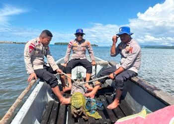 Sat polairud Polres Sarmi Musnahkan Dua Bom Peninggalan Perang Dunia II di Perairan Sarmi