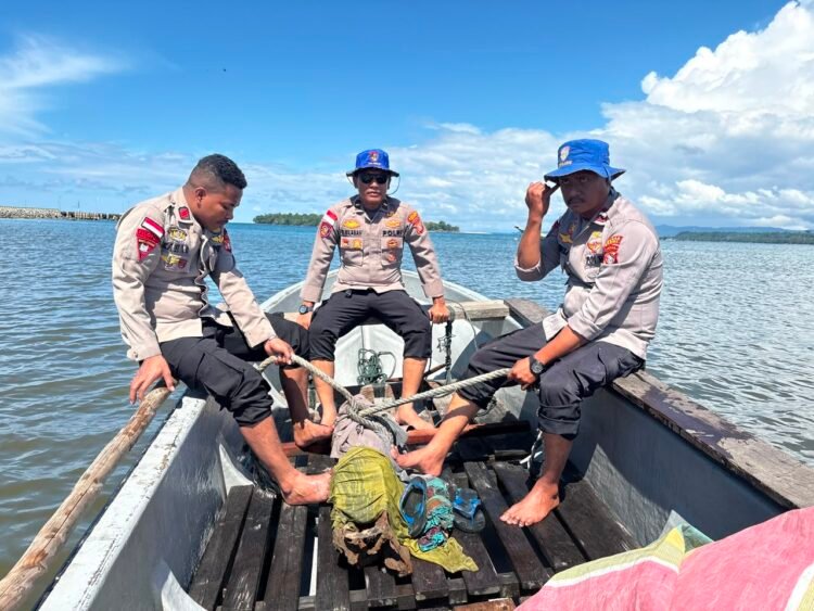 Sat polairud Polres Sarmi Musnahkan Dua Bom Peninggalan Perang Dunia II di Perairan Sarmi