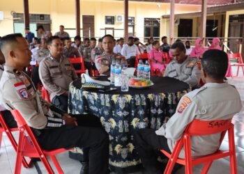 Usai Upacara Wisuda Purna Bakti, Polres Sarmi Gelar Ramah Tamah Penuh Kekeluargaan