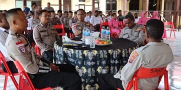 Usai Upacara Wisuda Purna Bakti, Polres Sarmi Gelar Ramah Tamah Penuh Kekeluargaan