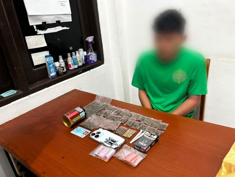 Satresnarkoba Polres Sarmi Bongkar Peredaran Ganja, Amankan Terduga Pengedar dan 24 Paket Barang Bukti