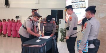 Polres Teluk Bintuni Gelar Sertijab Kapolsek Bintuni, Kapolres Tekankan Profesionalisme dan Penguatan Sinergitas