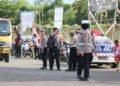 Satlantas Polres Sarmi Laksanakan Pengamanan dan Pengawalan Kirab Bendera Merah Putih Sambut HUT ke-81 Kemerdekaan RI