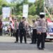 Satlantas Polres Sarmi Laksanakan Pengamanan dan Pengawalan Kirab Bendera Merah Putih Sambut HUT ke-81 Kemerdekaan RI