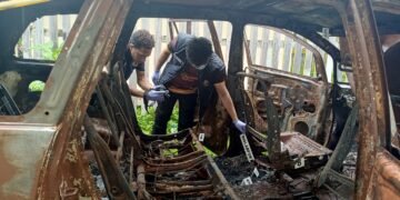 Satreskrim Polres Sarmi Bersama Bidlabfor Polda Papua Laksanakan Pemeriksaan kriminalistik barang bukti