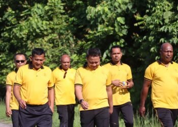 Kapolres Sarmi Pimpin Olahraga Pagi, Tingkatkan Kebugaran dan Soliditas Personel