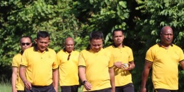 Kapolres Sarmi Pimpin Olahraga Pagi, Tingkatkan Kebugaran dan Soliditas Personel
