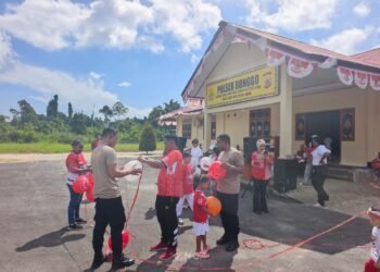 Semangat Kemerdekaan di Polsek Bonggo, Personel dan Keluarga Larut dalam Keceriaan