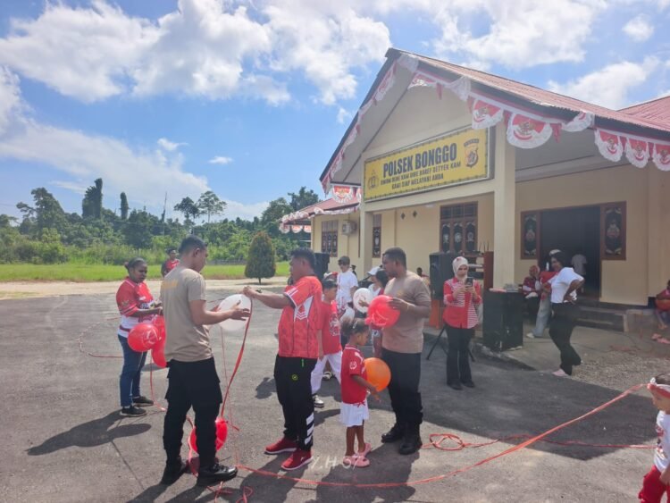 Semangat Kemerdekaan di Polsek Bonggo, Personel dan Keluarga Larut dalam Keceriaan