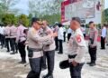 Jaga Wibawa Institusi, Kapolres Sarmi Turun Langsung Cek Disiplin Personel