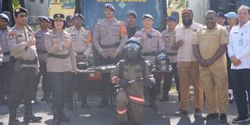 Polda Papua Barat Gelar Apel Pasukan dan Peralatan Penanganan Karhutla Secara Serentak
