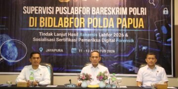 Supervisi Puslabfor Bareskrim Polri di Papua, Dorong Peningkatan Profesionalisme dan Kualitas Dukungan Forensik