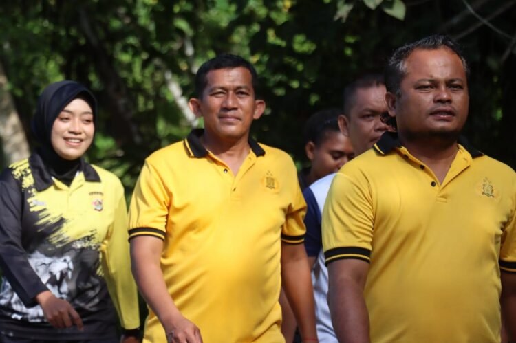 Sehat dan Bugar untuk Pelayanan Maksimal, Personel Polres Sarmi Olahraga Bersama