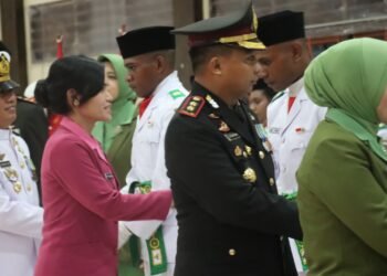 Kukuhkan Semangat Patriotisme, Kapolres Sarmi Hadiri Dharma Bakti Paskibra