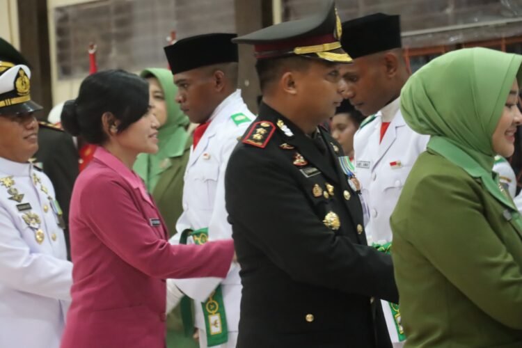 Kukuhkan Semangat Patriotisme, Kapolres Sarmi Hadiri Dharma Bakti Paskibra