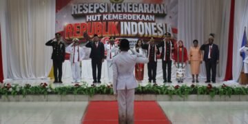 Penuh Makna, Resepsi Kenegaraan HUT RI ke-81 di Sarmi Diwarnai Penghargaan untuk Paskibra