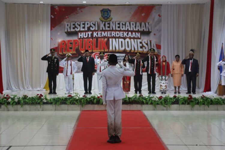 Penuh Makna, Resepsi Kenegaraan HUT RI ke-81 di Sarmi Diwarnai Penghargaan untuk Paskibra