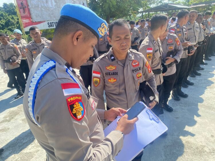Propam Polres Sarmi Perketat Pengawasan Personel, Cegah Jeratan Judol dan Pinjol
