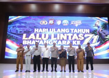 Peringati HUT Lalu Lintas Bhayangkara ke-71, Ditlantas Polda Papua Barat Perkuat Transformasi Polantas Modern dan Humanis