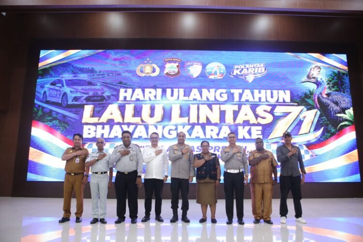 Peringati HUT Lalu Lintas Bhayangkara ke-71, Ditlantas Polda Papua Barat Perkuat Transformasi Polantas Modern dan Humanis