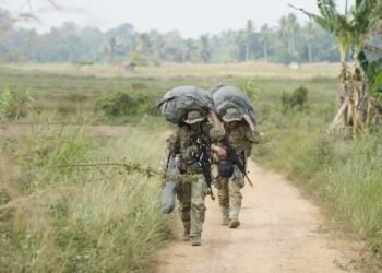 Aksi Airborne Lima Negara Warnai Latgabma SGS 2026