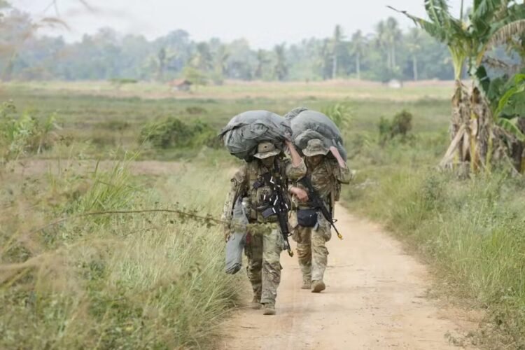 Aksi Airborne Lima Negara Warnai Latgabma SGS 2026