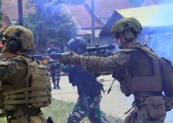 Marine Force Lampung Uji Kemampuan Tempur Jarak Dekat Serta Serangan Malam Di SGS 2026