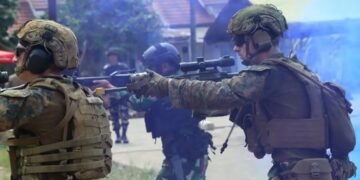 Marine Force Lampung Uji Kemampuan Tempur Jarak Dekat Serta Serangan Malam Di SGS 2026