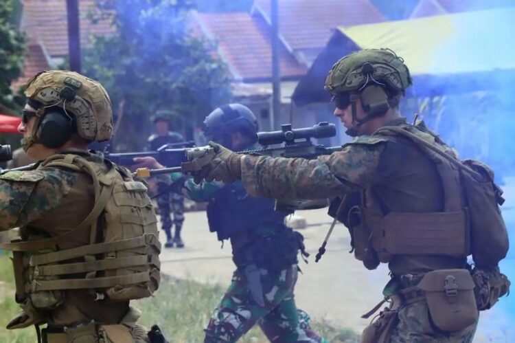 Marine Force Lampung Uji Kemampuan Tempur Jarak Dekat Serta Serangan Malam Di SGS 2026
