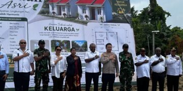 Kapolres Sarmi Hadiri Peletakan Batu Pertama Perumahan Jordan Asri di Kampung Kasukwe