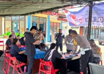 Setetes Darah, Wujud Nyata Pengabdian: Satlantas Polres Sarmi Gelar Donor Darah Sambut Hari Lalu Lintas Bhayangkara ke-71