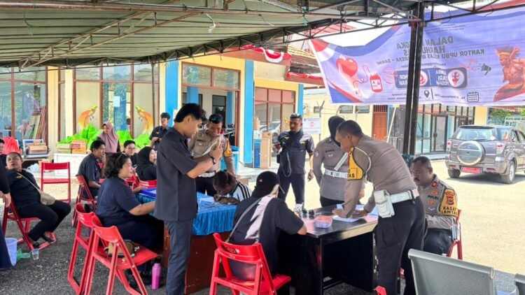 Setetes Darah, Wujud Nyata Pengabdian: Satlantas Polres Sarmi Gelar Donor Darah Sambut Hari Lalu Lintas Bhayangkara ke-71