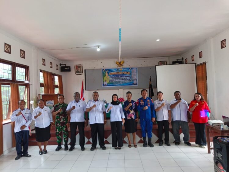 KBO Satpolairud Polres Sarmi Hadiri Konsultasi Publik RDTR Perkotaan Sarmi